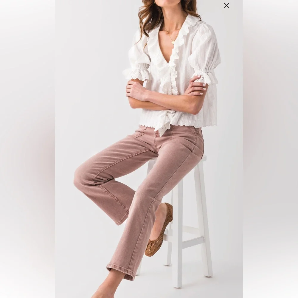 Risen Rosie Ankle Flair Jeans Size 30 - Picture 4 of 12